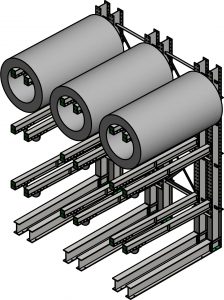 Ross Technology Dexco Heavy Duty Structural Dual Arm Coil Rack