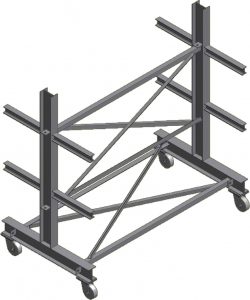 Ross Technology Dexco Heavy Duty Structural I-Beam Garage Door Rack