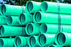 stack of pvc pipes