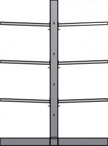 Ross Technology Dexco Heavy Duty Structural I-Beam Salvage Yard Rack Systems Double-sided