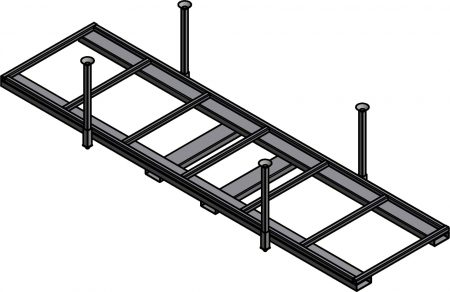 Ross Technology Dexco Heavy Duty Structural I-Beam Stack Rack