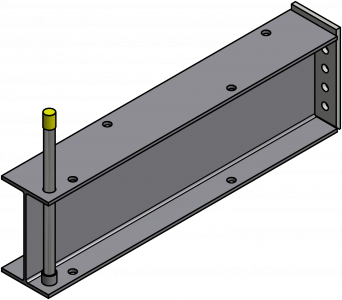 Ross Technology Dexco Heavy Duty Stop Bar with Socket-Rack Base