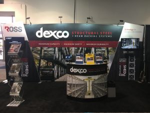 Ross Technology Dexco Structural Steel I-Beam Racking at FABTECH in Las Vegas, NV