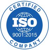 Certified ISO Company badge