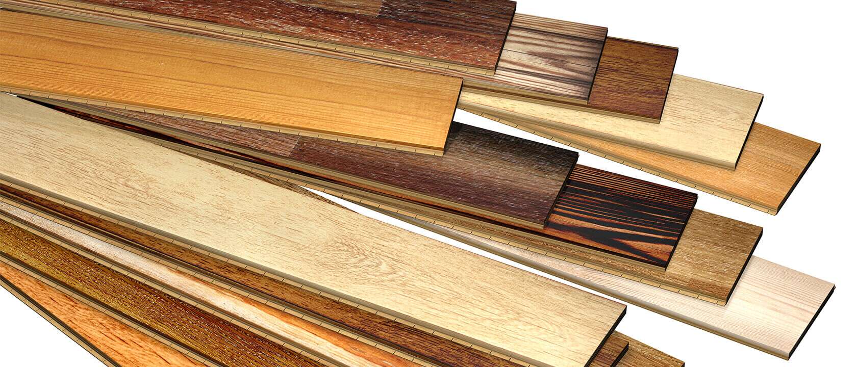 different types and colors of hardwood flooring