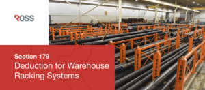 Section 179 Deduction for Dexco Warehouse Racking Systems