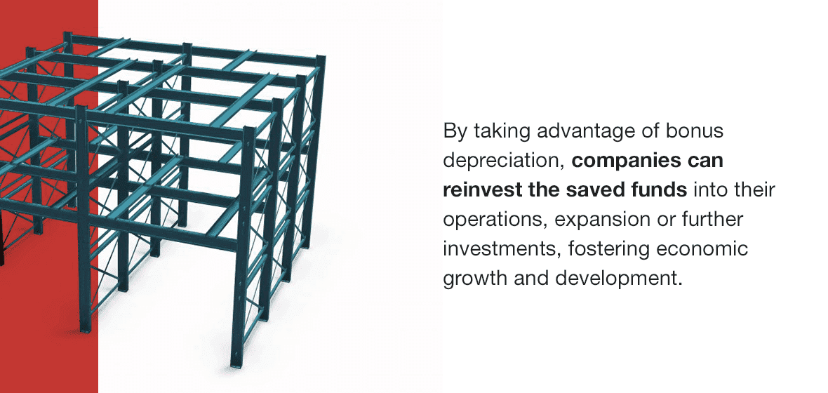 companies can reinvest the saved funds into operations